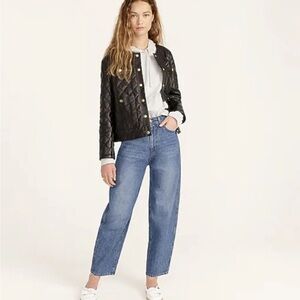 J. Crew High-Rise Peggy Tapered Jean in Authentic Blue Wash - Size 23P